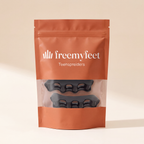 De freemyfeet-pouch waarin de teenspreiders komen